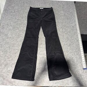LOFT Black Corduroy Flare Pants Women's‎ Size 2